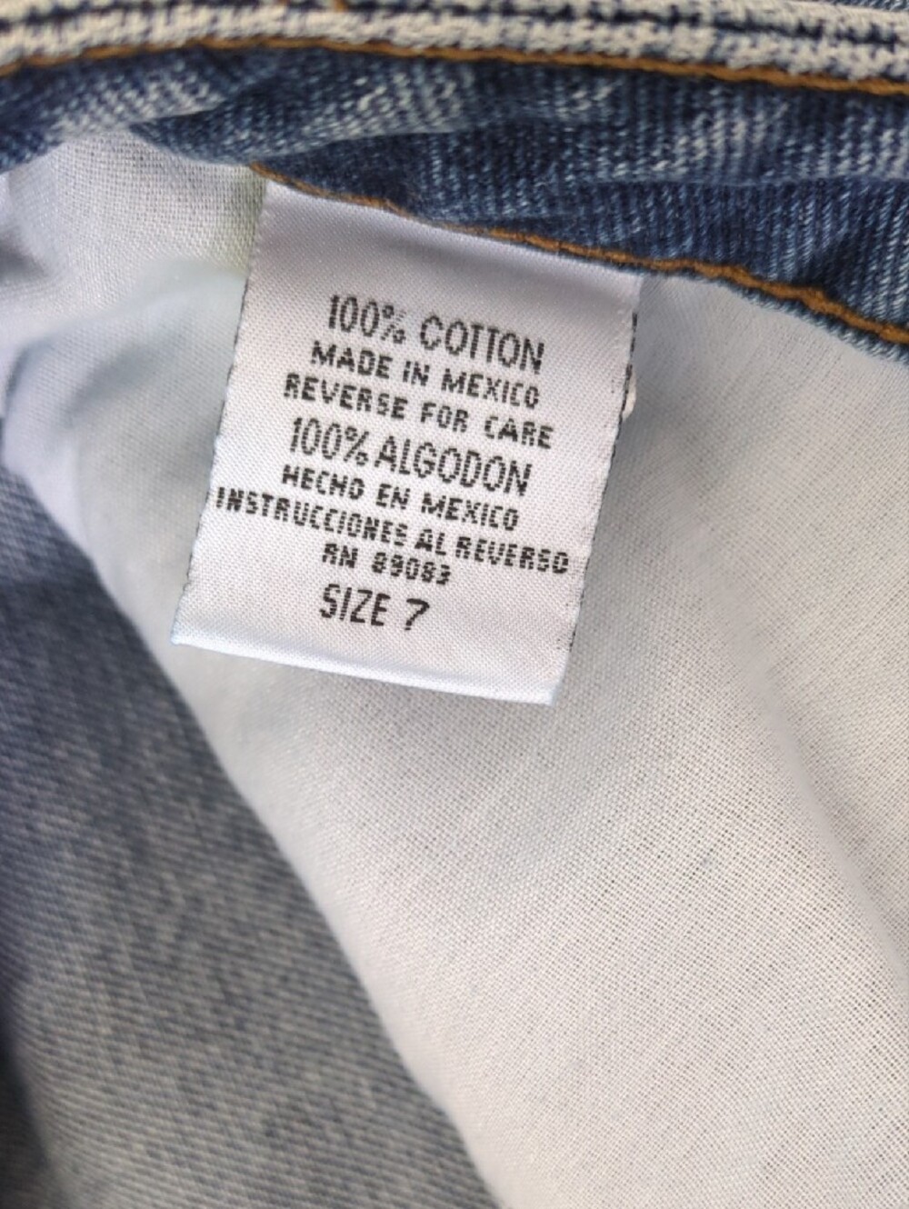 l.e.i Vintage Women's Flare Jeans in Blue Denim - Picture 3 of 6